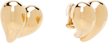 Náušnice Bottega Veneta Bottega Veneta Gold Tone Split Heart Clip-On Earrings Žltá | 838156 VAHU0, 1