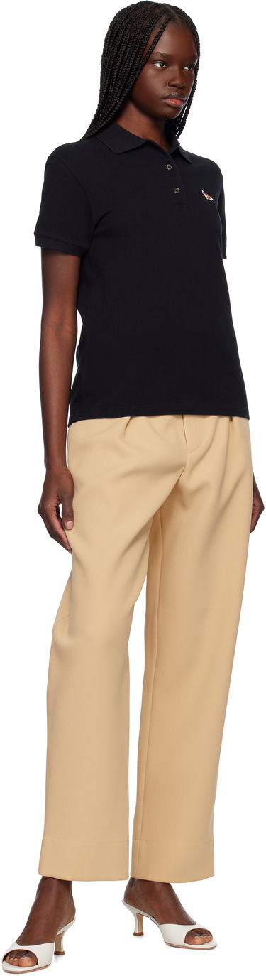 Polo tričko MAISON KITSUNÉ Maison Kitsuné Baby Fox Patch Regular Polo Čierna | OW00207KJ7010, 3