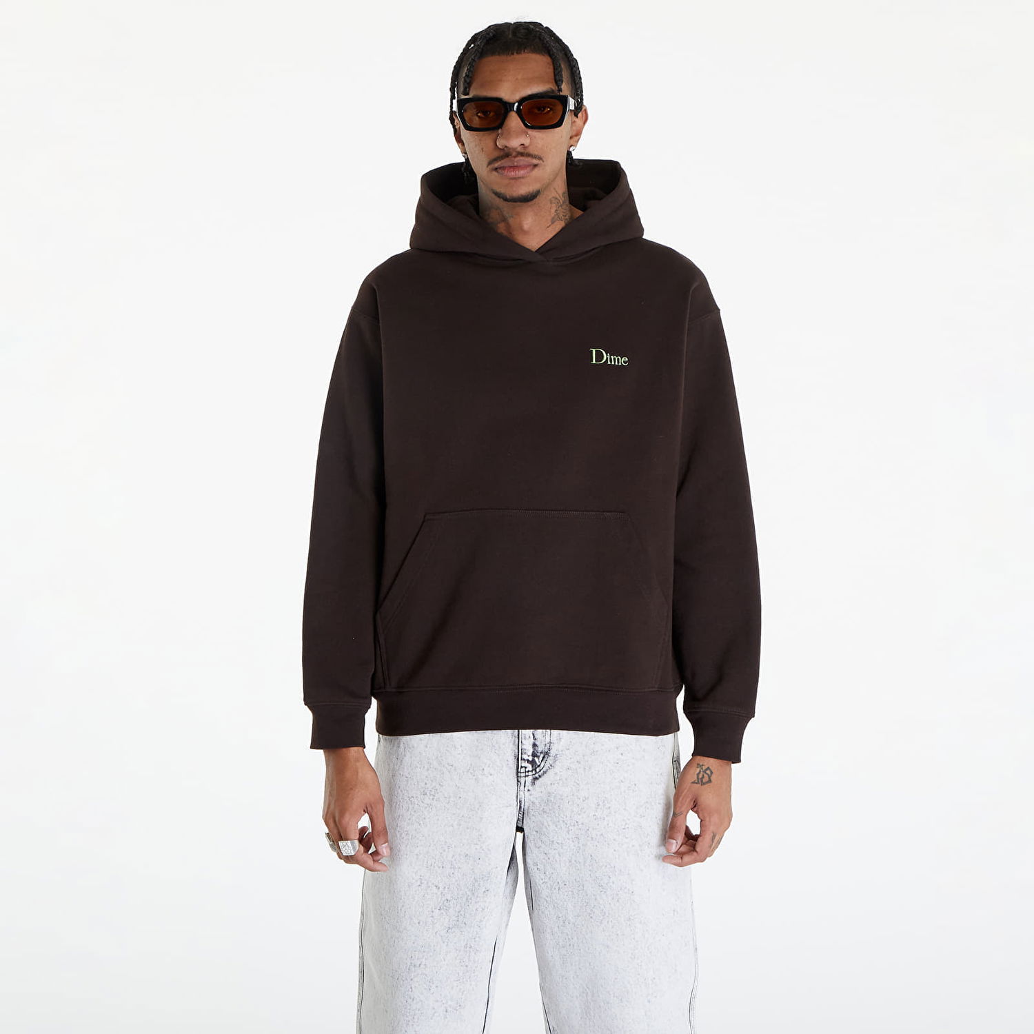 Mikina Dime Classic Small Logo Hoodie Deep Brown Hnedá | DIMESP2411BRW, 0