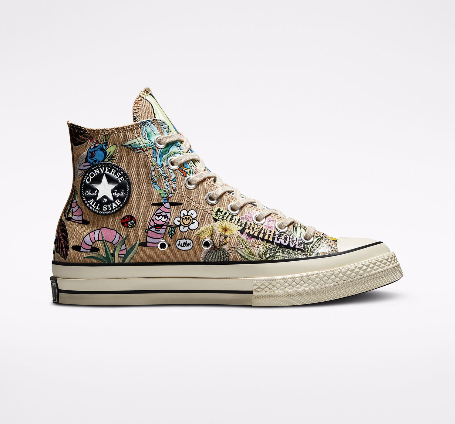 Tenisky a topánky Converse Chuck 70 High "Plant Love" Rôznofarebný | A00581C, 0