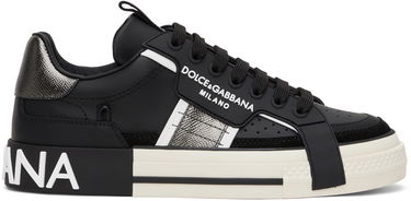 Tenisky a topánky Dolce & Gabbana Black & Silver NS1 Sneakers Čierna | CS1863AO223, 0