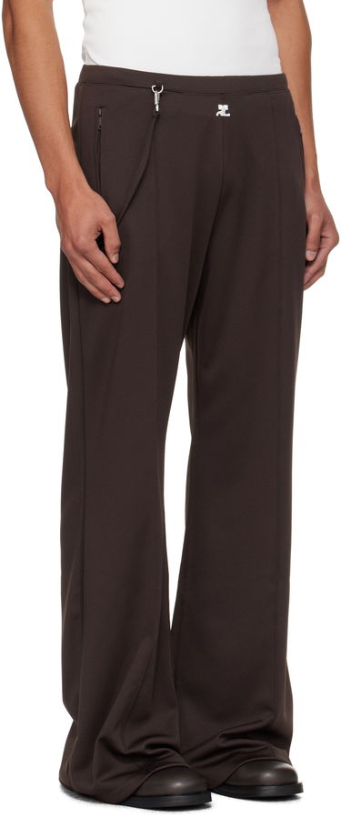Nohavice Courrèges Courrèges Flare Interlock Tracksuit Pants Hnedá | 325JPA426JS0250, 1