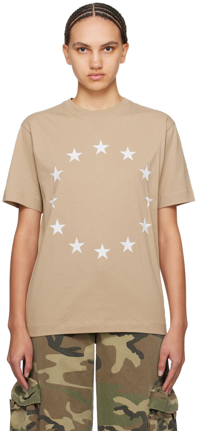 Tričko Études Wonder Star Print T-Shirt Béžová | E24MM102A00762, 0
