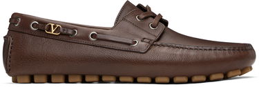 Tenisky a topánky Valentino Valentino Garavani Driver Fastaway Buffalo Loafers Hnedá | 6Y2S0J59PNJ, 0