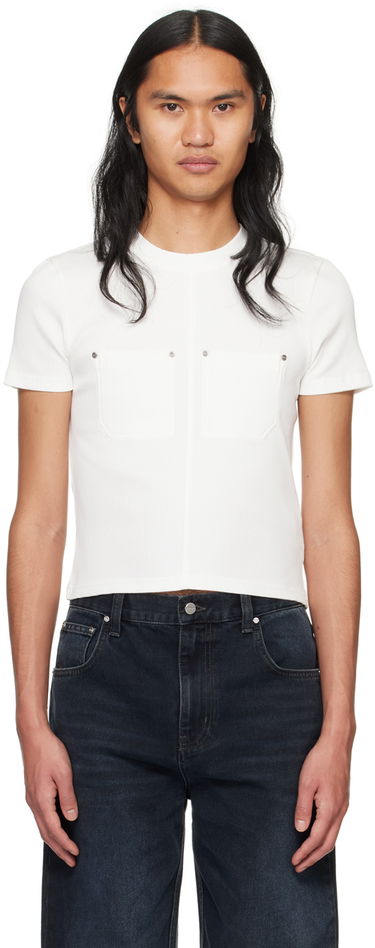 Tričko Dion Lee Shrunken Rivet T-Shirt Biela | C3170PS24, 0