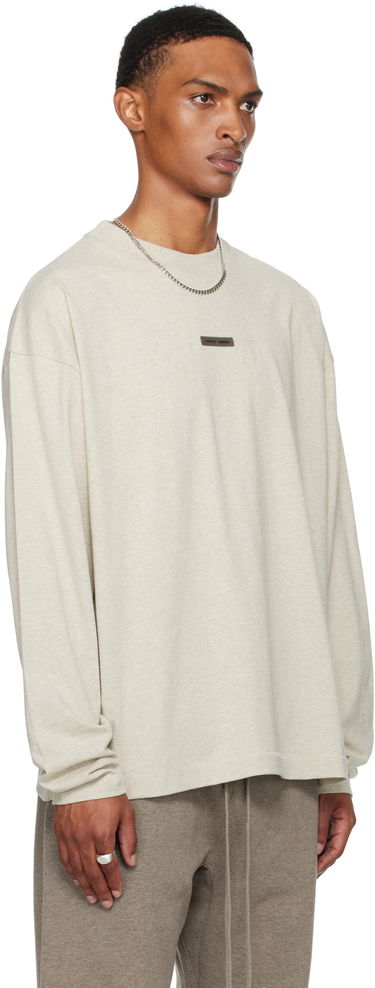 Tričko Fear of God Fear of God Essentials Classic Long Sleeve T-Shirt Béžová | 125SP254202F-969, 4