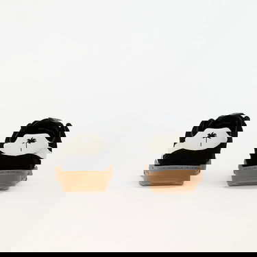 Tenisky a topánky Palm Angels Palm Beach University Leather Black White Čierna | PBIA015F24LEA0011001, 4