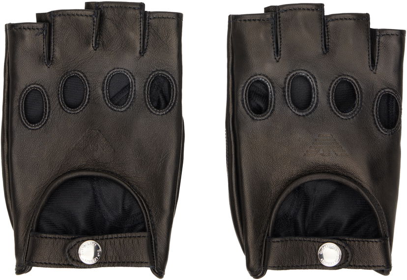 Rukavice OUR LEGACY Emporio Armani Fingerless Leather Gloves Čierna | WS2258TL