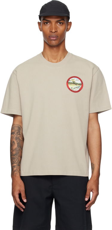 Tričko ROA ROA Division Graphic T-Shirt Béžová | RBMW0433JY38, 0