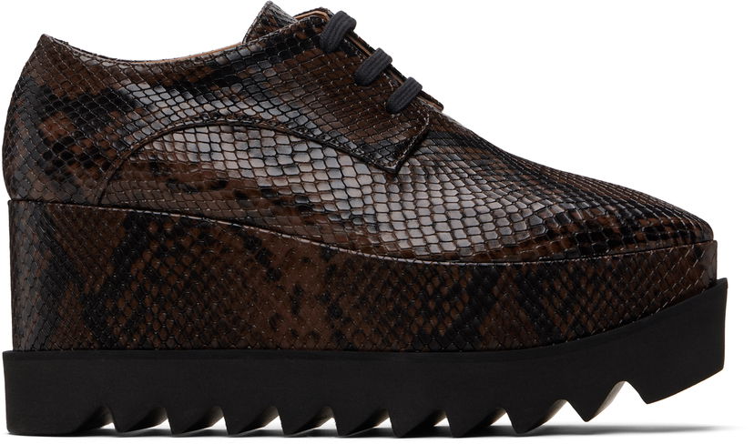 Tenisky a topánky Stella McCartney Limited-Edition Elyse Snake Platform Derbys Hnedá | 810479APAEK0