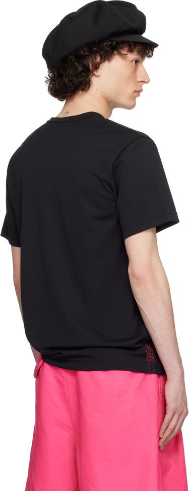 Tričko Comme des Garçons Homme Plus Piqué & Mesh Panel T-Shirt Čierna | PO-T006-051, 2