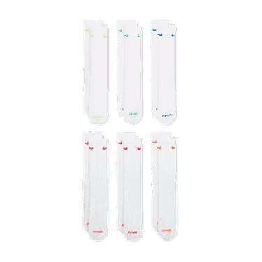 Ponožky Nike Everyday Plus Cushioned Training Socks (6 Pairs) Biela | SX6897-968, 1