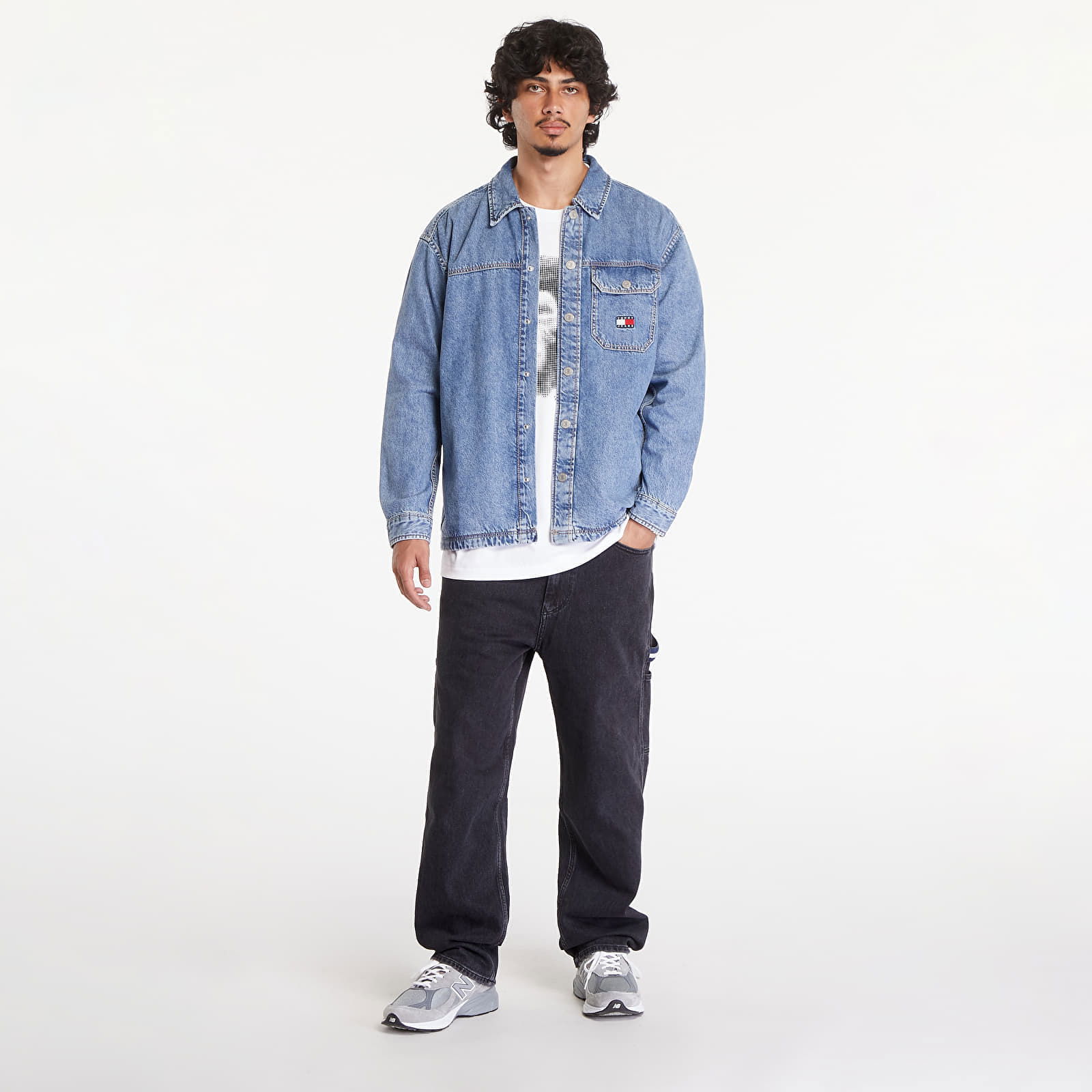 Essential Denim Overshirt Mid Indigo