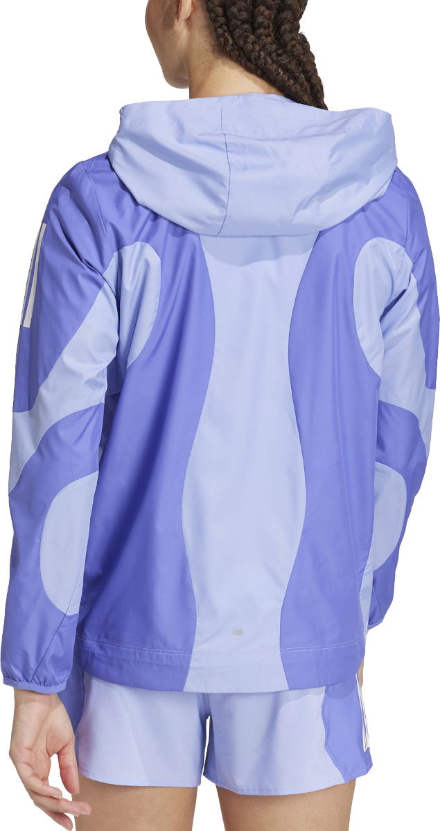 Vetrovka adidas Originals Lightweight Hooded Running Jacket Fialová | jtu35-iw0034, 1