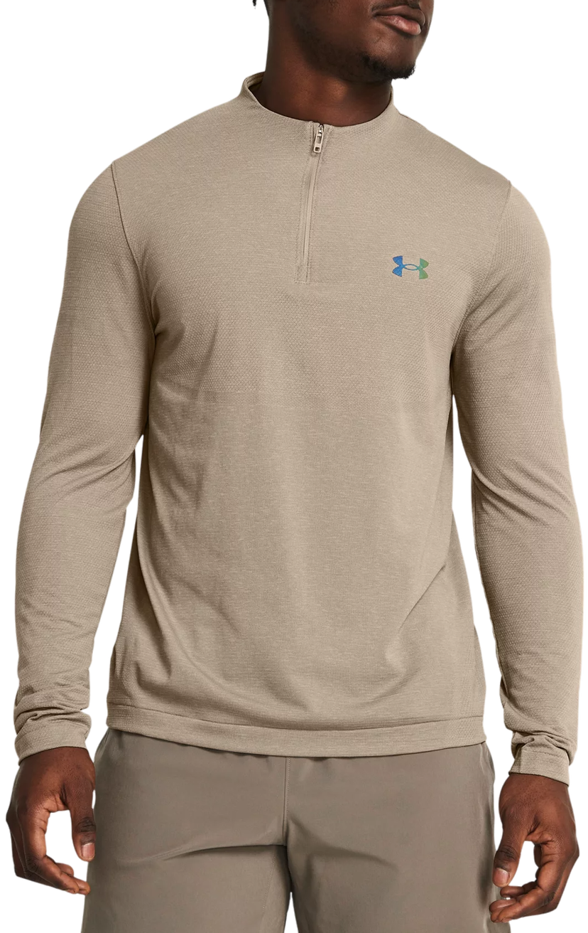 Mikina Under Armour Vanish Elite Seamless Long Sleeve 1/4 Zip Top Béžová | 1382798-203