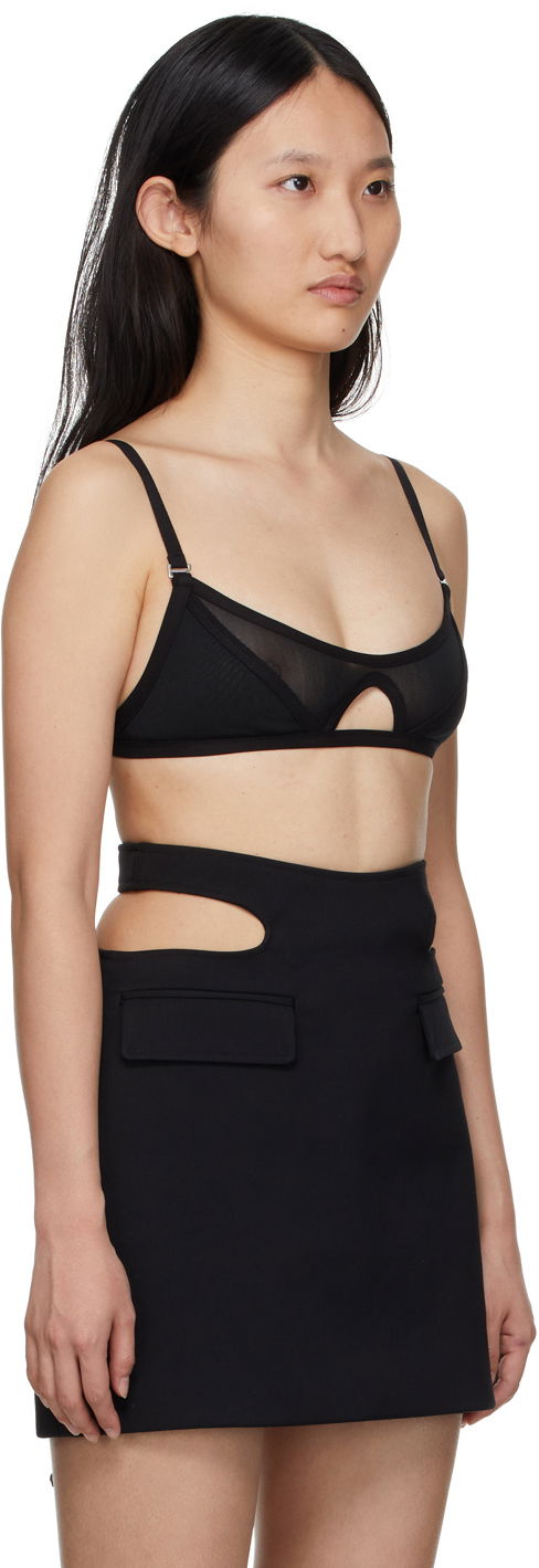 Podprsenka Dion Lee Dion Lee Shadow Mesh Bra Čierna | A3515R22, 1