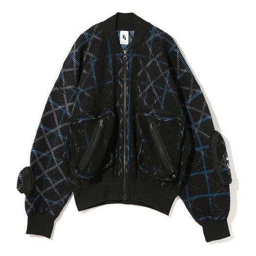 Bomber bunda Nike Nike x UNDERCOVER Crossover Knit Bomber Jacket Čierna | CZ4705-010
