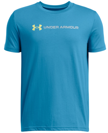 Tričko Under Armour Under Armour Logo Wordmark Short Sleeve T-Shirt Modrá | 1389963-452, 0