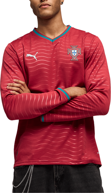 Dres Puma Portugal Replica Home Long-Sleeve Jersey 2026 Červená | 783279-01, 4