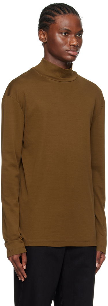 Sveter LEMAIRE Lemaire Ribbed Turtleneck Longsleeve Hnedá | TO1130 LJ060, 3