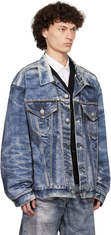 Bunda Junya Watanabe Junya Watanabe Levi's Edition Cotton Twill Inkjet Print Jacket Modrá | WO-J911-100, 1