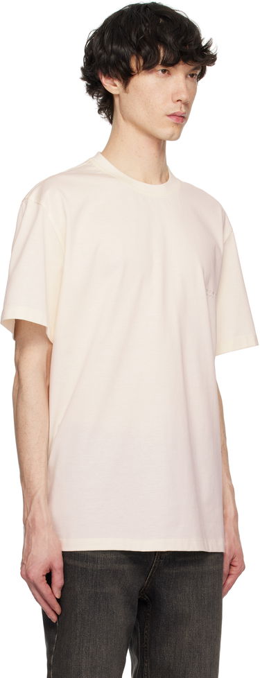 Tričko WOOYOUNGMI WOOYOUNGMI Embroidered Logo T-Shirt Béžová | W251TS02, 1