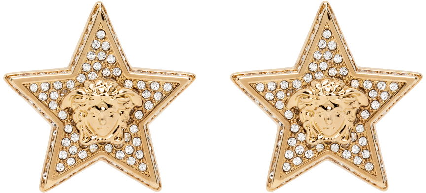 Náušnice Versace Star Earrings Béžová | 1009864_1A00621, 0
