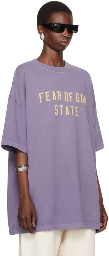 Tričko Fear of God Essentials Crewneck T-Shirt Fialová | 125BT242007F, 1