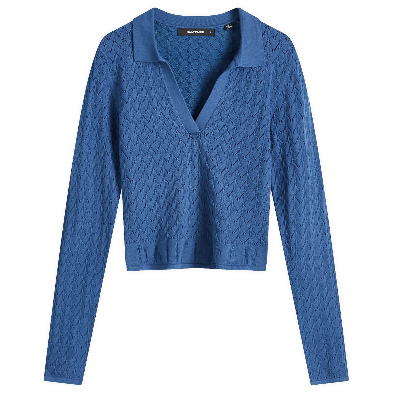 Polo tričko DAILY PAPER Ada Knit Polo Top Modrá | 2421190, 0