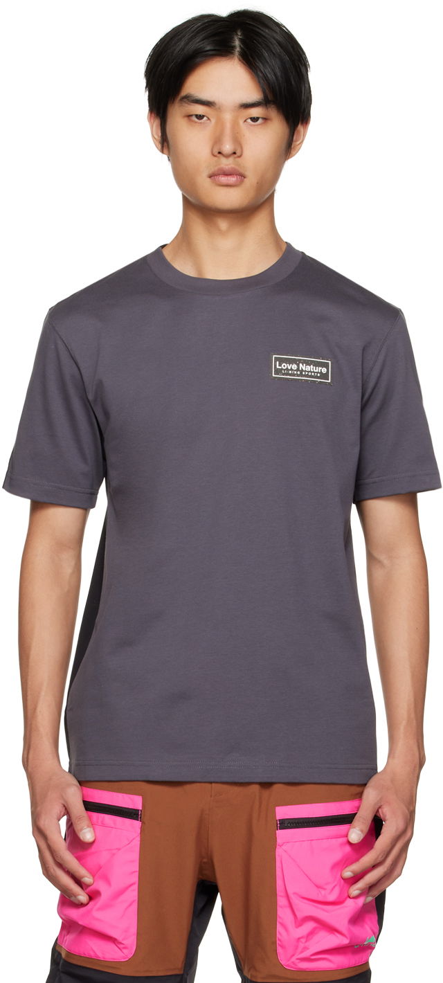 Tričko Li-Ning Gray Love Nature T-Shirt Šedá | AHSS117-2K, 0