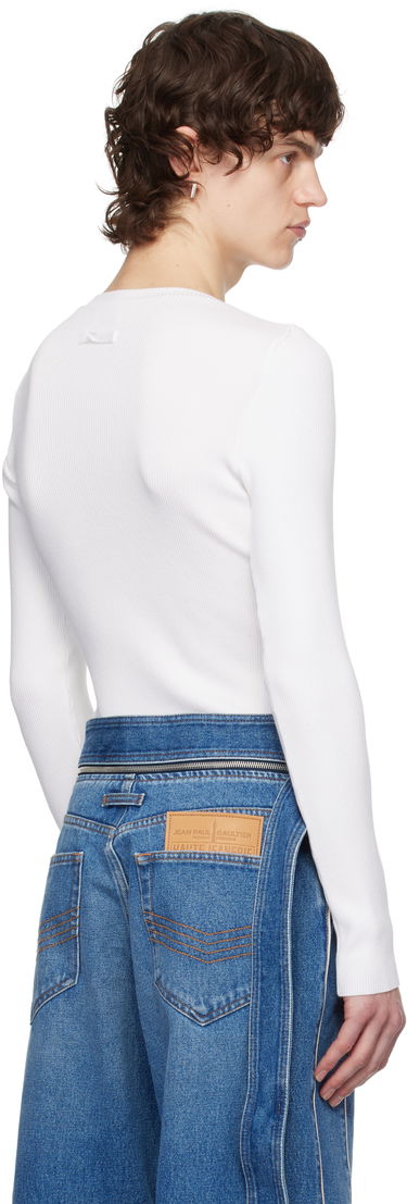 Tričko Jean Paul Gaultier Jean Paul Gaultier Flowers Cadres T-Shirt Biela | 25/33-F-TO259-T579-010200, 2