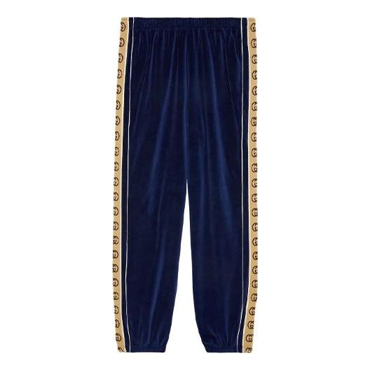Tepláky Gucci Oversized Velour Track Pants Modrá | 574097-XJA6U-4541, 0