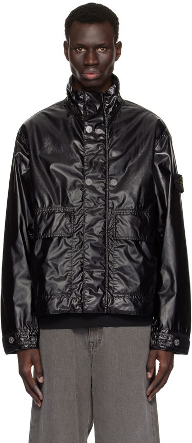 Vetrovka Stone Island Stone Island Mussola Gommata-TC Jacket Čierna | K1S15 4100016 S0022, 0