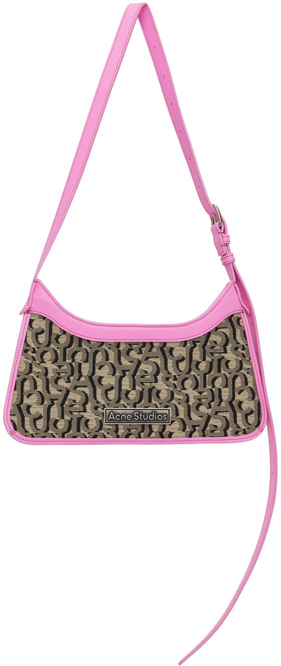 Oblečenie Acne Studios Beige & Pink Monogram Platt Mini Bag Ružová | C10226-, 0