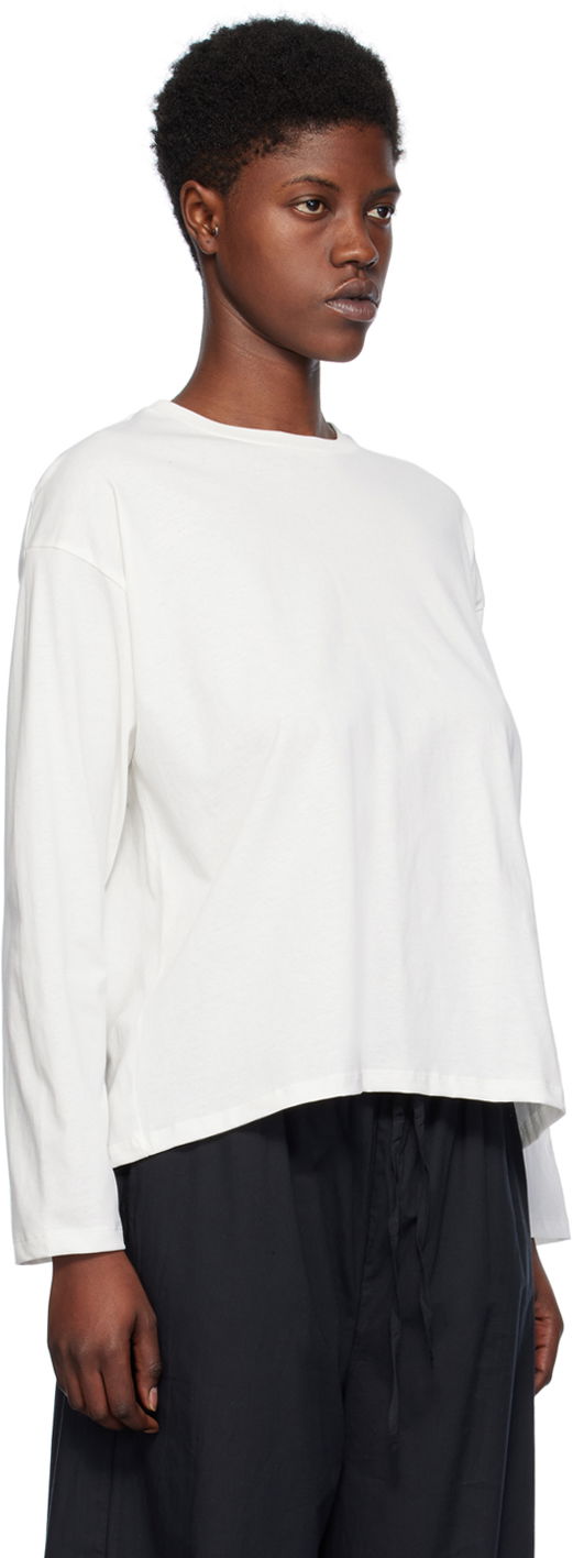 Tričko Baserange Loose Long Sleeve T-Shirt Biela | TOLOS-CO-SP24, 1