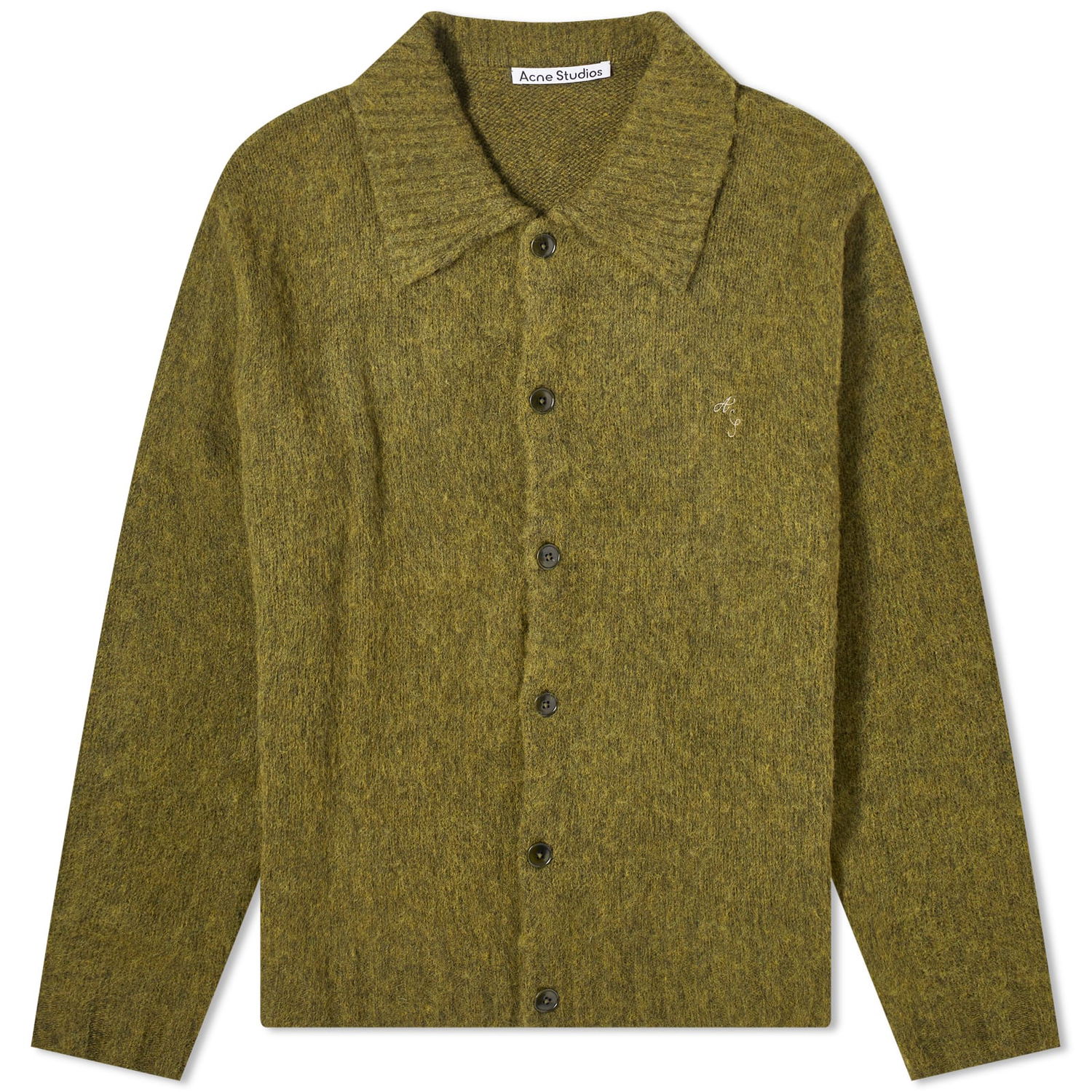 Sveter Acne Studios Kabriel AS Shetland Cardigan Zelené | B60294-BYI, 0