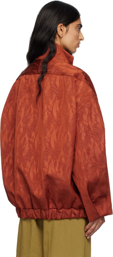 Bunda Dries Van Noten Dries Van Noten Matelassé Funnel Neck Jacket Oranžová | 252-010500-2162, 2