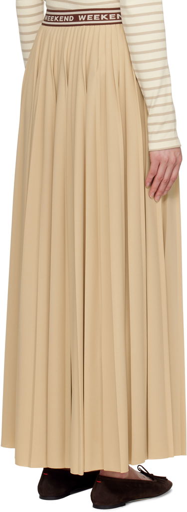 Sukňa Max Mara Weekend Max Mara Bleu Pleated Maxi Skirt Béžová | 2515771031600, 2