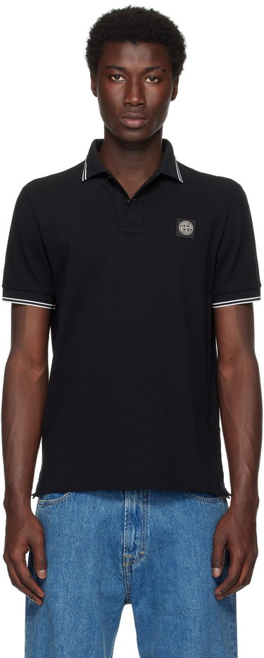 Polo tričko Stone Island Organic Piqué Polo by Stone Island Čierna | K2S15 2200007 S0018, 0