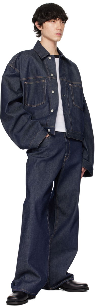 Bunda Acne Studios Blue Patch Pocket Denim Jacket Modrá | C90182-, 3