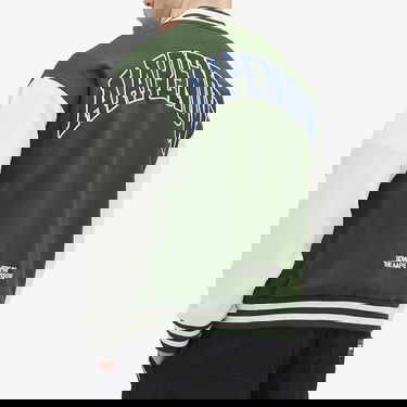 Bomber bunda AAPE by A Bathing Ape AAPE Now Fleece Baseball Jacket Zelené | AAPSWMB328XANGRD, 3