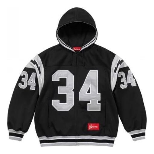 Mikina Supreme Football Zip Up Hooded Sweatshirt Čierna | SUP-SS24-023, 0