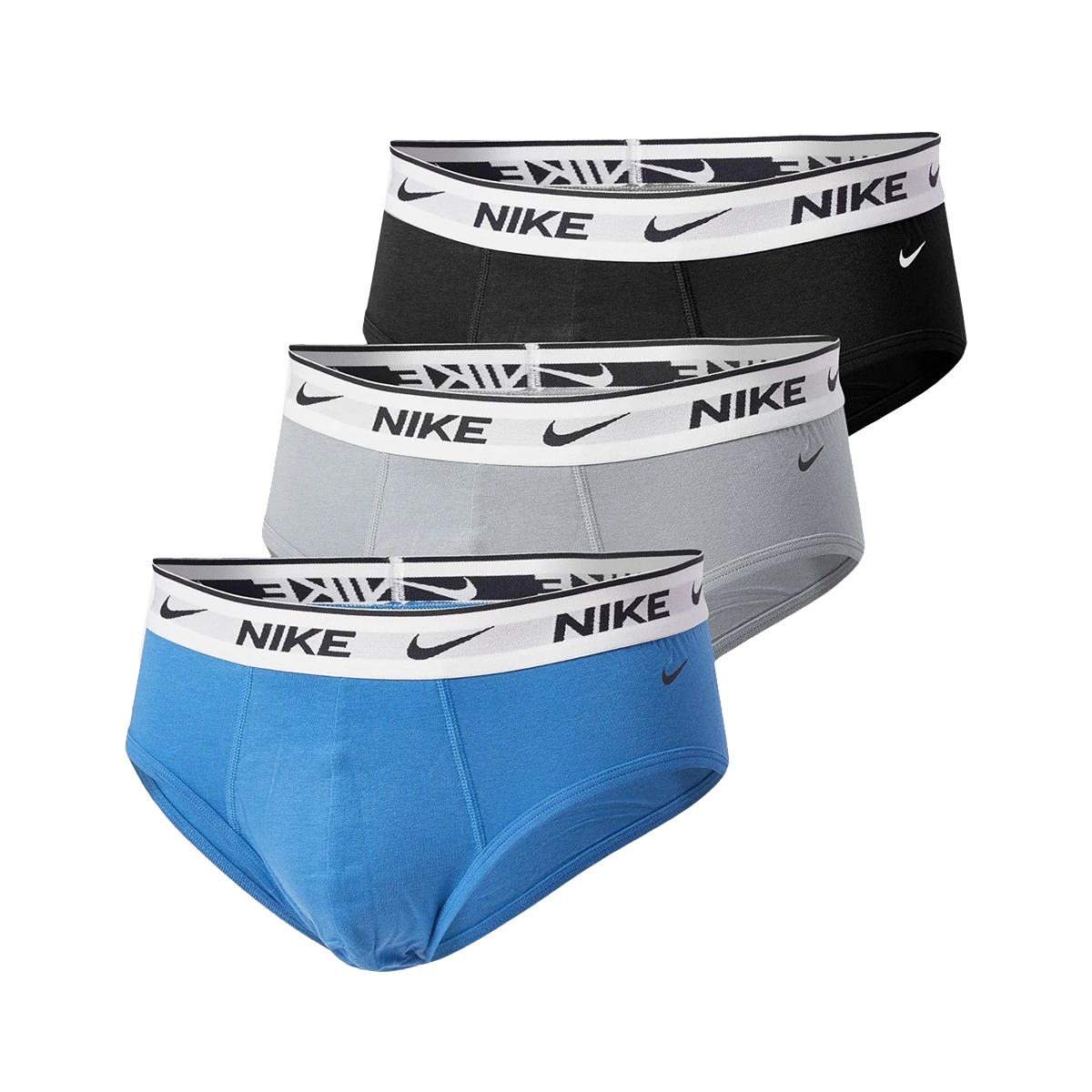Spodná bielizeň a ponožky Nike Men's Briefs 3-Pack Šedá | 0000KE1006F8G, 0