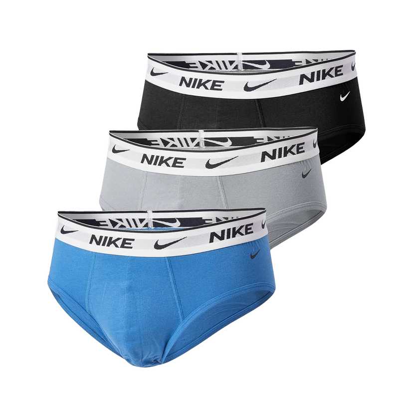 Spodná bielizeň a ponožky Nike Men's Briefs 3-Pack Čierna | 0000KE1006F8G