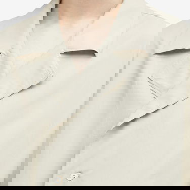 Košeľa Studio Nicholson Studio Nicholson Boxy Vacation Shirt, Size Large Béžová | LOCASNM-1189-DDKS, 5