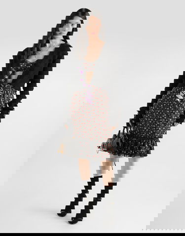 Sukňa Dolce & Gabbana Small Rose-print Skirt with Elasticated Waist and Flounce Rôznofarebný | F4DCYTIS10HHN5XJ, 1