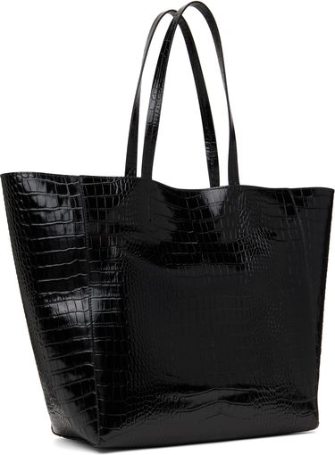 Tote bag Anine Bing Crocodile Embossed Leather Tote Bag Čierna | A-13-10375-010, 2