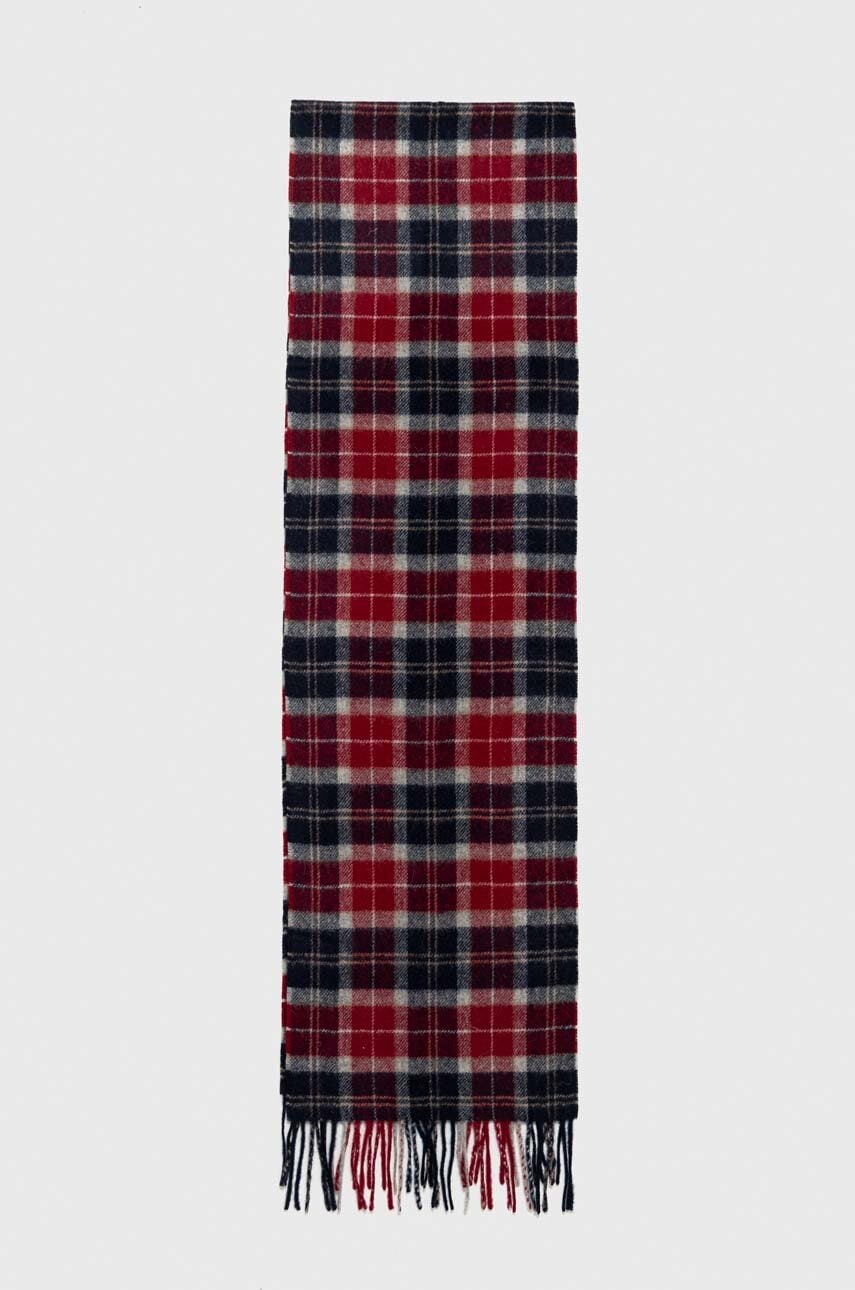 Checked Wool Scarf