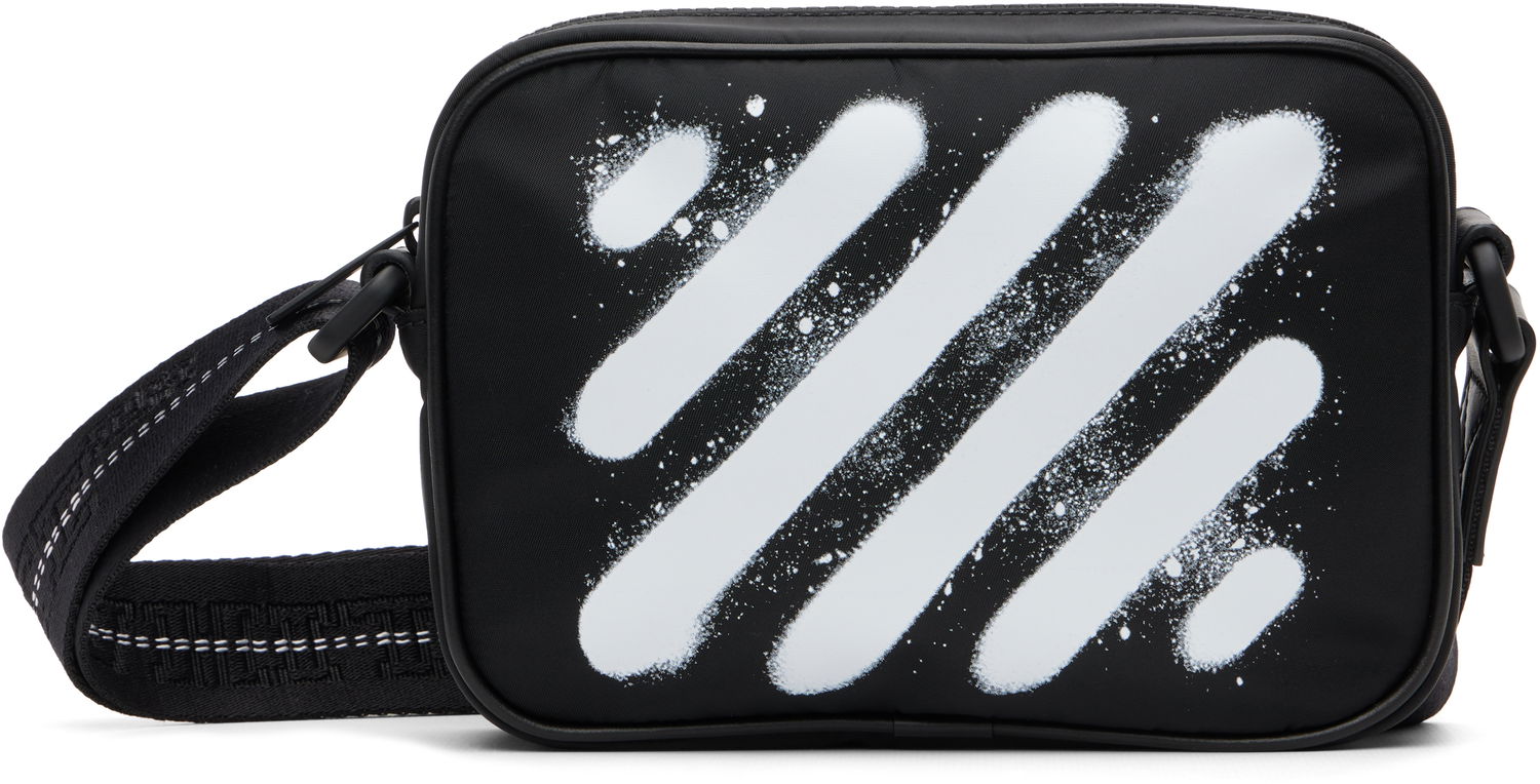Taška cez rameno Off-White Diagonal Spray Camera Bag Čierna | OMNQ099F25FAB0011001, 0