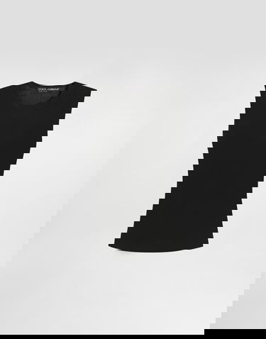 Tielko Dolce & Gabbana Viscose Tank Top Čierna | FXT53TJAIRZN0000, 0